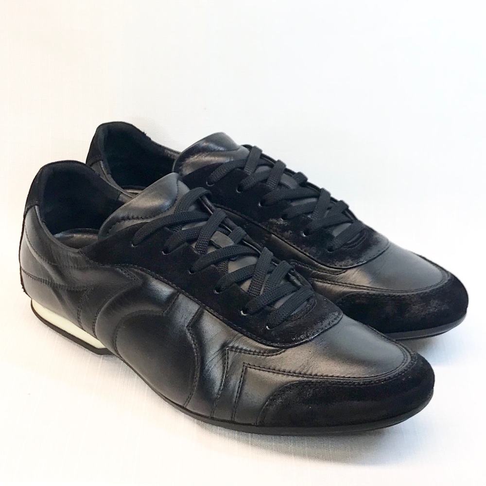 Salavatore Ferragamo Gancini Leather Sneakers